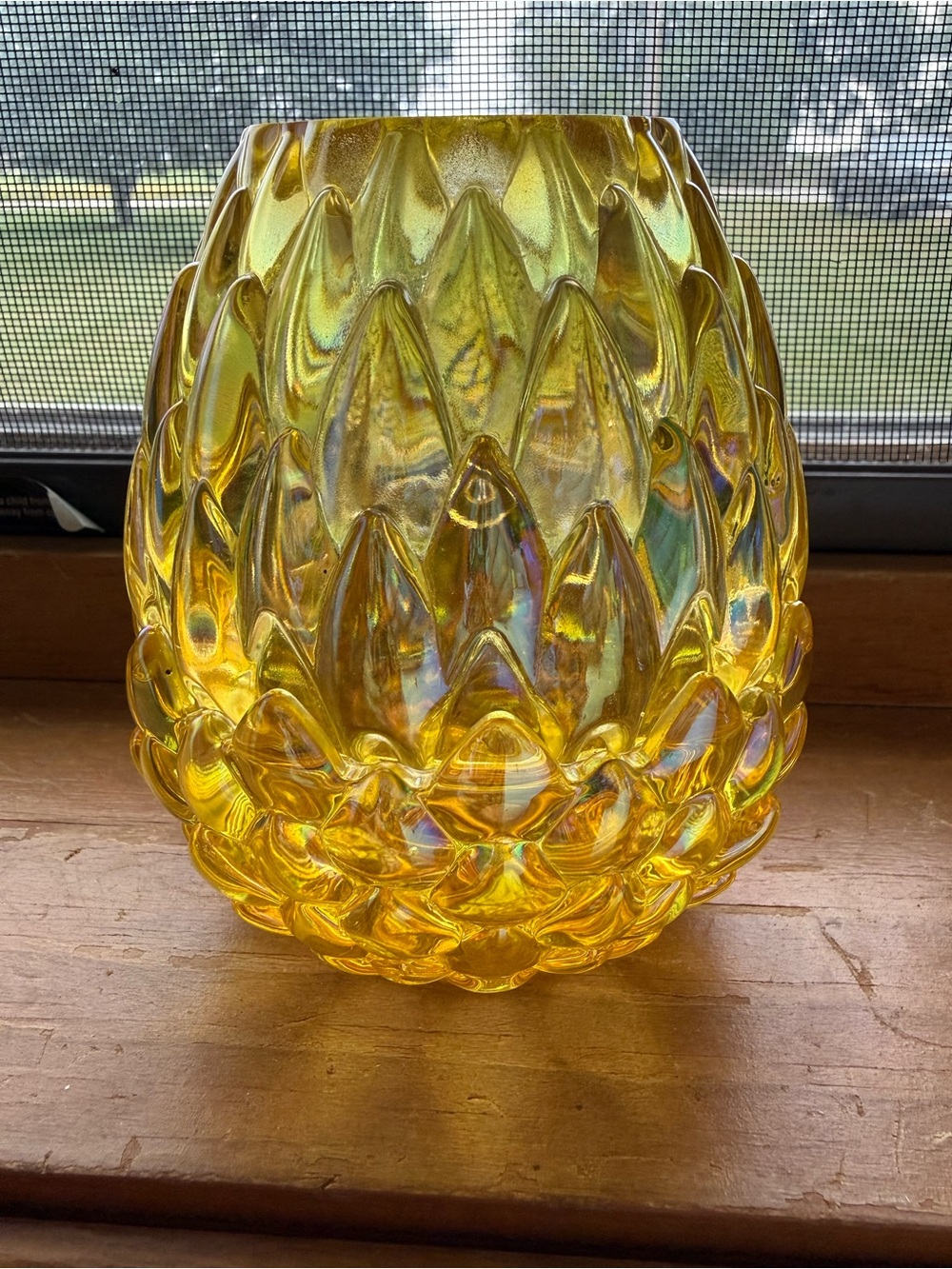 Yellow Dragon Egg fairy lamp, Olsen design